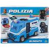 Polizia - Blindato Della Polizia Con Livrea Originale a Ruota Libera. Include Ce