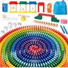 1000 Pezzi Domino in Legno Set per Bambini, Blocchi Da Costruzione in Legno Colo