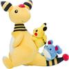 Pokémon Center Pokemon Center Originale Peluche Ampharos & Pikachu & Marill Ufficiale JAPAN