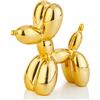 AMOIENSIS - Statuetta a forma di cane palloncino, finitura lucida, galvanizzato, 10,2 cm, piccolo soprammobile per la decorazione di scaffali e scrivanie, piccola decorazione versatile, oro
