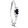 LUXURY MILANO Anello iride oro 9kt e zaffiro
