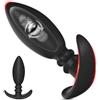 BDSMJOY Plug anale in silicone, con sfera in acciaio integrata, Plug anale per donne e uomini, Giocattolo sessuale per adulti anale per coppie (L)