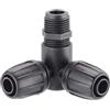Claber Raccordo ad angolo per tubo 16 mm Filetto maschio 1/2'' CLABER 99021 gomito pn4