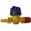 Spruzzatore 360° x 18 fori rosso portata GT-SR-F regolabile Filetto 10-32 UNF