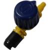 Spruzzatore 90° nero portata regolabile GT-SR-Q Filetto 10-32 UNF