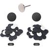 qingmeng Feet Grinder - 100 fogli di carta vetrata di ricambio, disco abrasivo per pedicure, rimozione calli e piedi, carta vetrata per talloni screpolati, pelle morta (φ25 mm)