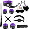 Generic 10 Pezzi Set Di Pelle Yoga E Fitness Per Coppie - Kit Di Esercizi Domestici Per Fiducia, Forza E Flessibilità (Viola)