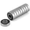 MLMLH Cuscinetti a Sfera, 10 Pezzi 6001-2RS Mini Cuscinetto a Sfere con Scanalatura Profonda e Doppia Guarnizione in Gomma 12x28x8mm, Alta Efficienza che Causa Basso Rumore