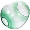 EXAOMBLE Paralume in Vetro Verde per Lampade da Tavolo, Design Moderno Struttura Resistente e Rimovibile, per Soggiorno e Studio