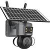 GASIASHOP SRL TELECAMERA IP NETWORK SPEED DOME PTZ 3 MEGAPIXEL SIM 4G CON PANNELLO SOLARE ANALISI INTELLIGENTE FULL COLOR IP66