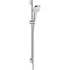 hansgrohe Croma Select E Set doccia Vario EcoSmart 9 l/min con asta doccia 90 cm, bianco/cromo, 26593400