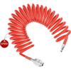SRJQXH 5m Tubo Aria Compressa, Spirale Tubo Compressore, Diametro 12x8 mm Kit Compressore Aria, Arancia, con Connettore, per Casa, Officina, Officina Meccanica