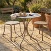 MIlani Home ROMANUS - tavolo da giardino rotondo in ferro