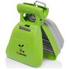 DogBuddy - Paletta raccogli feci, Portatile, per Cani di Taglia Piccola e Grande, con Attacco per Sacchetti, Clip per guinzaglio e Sacchetti per deiezioni Inclusi (L, Verde Kiwi)