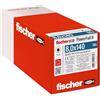 Fischer Viti per Legno e Costruzioni PowerFull II CTF 8,0x140 mm, Filetto Totale, Testa Svasata Piana, Impronta Torx, Zincata Bianca, 50 Pz, 562932