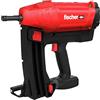 Fischer 553411 FGC 100 Chiodi a Gas con 2 batterie da 7,2 Volt e 2,5 Amp, 1 Caricatore, 2 scatti al Secondo, Rosso