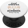 Maglietta Estiva Vacanza Al Mare Sole Re Maglietta Estiva Vacanza Retro Beach Vintage Sun Coffee PopSockets PopGrip Adesivo