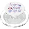 Retro Doodle USA Food Party Time Design American Foods Vintage Disegno 4 luglio Festa Grafica PopSockets PopGrip per MagSafe