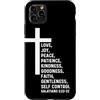 Church Bible Verses for Pastor Clergy Pr Custodia per iPhone 11 Pro Max Galati 5:22 5 22 Dio Gesù Cristiano Frutta Spirito Amore