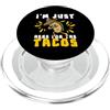 Tacos Cinco de Mayo Mexican Food Gifts Sono qui solo per il cibo messicano amante dei tacos PopSockets PopGrip per MagSafe