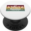 Maglietta Estiva Vacanza Al Mare Sole Re Maglietta Estiva Vacanza Retro Beach Vintage Sun Coffee PopSockets PopGrip Adesivo