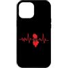 LoveAlbania Custodia per iPhone 12 Pro Max Mappa della bandiera del battito cardiaco dell'Albania
