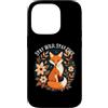 Wilderness Apparel Home And More Company Custodia per iPhone 14 Pro Boho Fox Illustrazione Fiori Carino Floreale