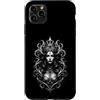 Wholesome Sketch Co Custodia per iPhone 11 Pro Max Ritratto fantasy corona d'argento regina strega gotico scuro