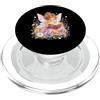 Kawaii Fairytale Bookworm Botanical Fair Carino Libro Fata Lettura Primavera Floral Fantasy Bookwor PopSockets PopGrip per MagSafe