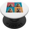 Capybaras Animal Lover PS Capybaras Face Portrait Photobooth con occhiali da sole PopSockets PopGrip Adesivo