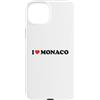 I Love Cities Apparel Custodia per iPhone 15 Plus I Love Monaco Vacation Montecarlo Costa Azzurra Viaggi