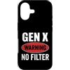 Gen X Vibe Collective Custodia per iPhone 17 Avviso Gen X Nessun filtro Generazione X Attitude