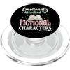 Carattere Narrativa Libro Letteratura Ro Emotionally Attached To Fictional Characters PopSockets PopGrip per MagSafe