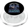 Drago Lettore Fantasy Topo Di Biblioteca Emotionally Attached To Fictional Dragons Libro Di Narrativa PopSockets PopGrip per MagSafe