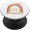Maglietta Estiva Vacanza Al Mare Sole Re Maglietta Estiva Vacanza Retro Beach Vintage Sun Coffee PopSockets PopGrip Adesivo