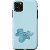 Sweet Zodiac & Coquette Aesthetic Appare Custodia per iPhone 11 Pro Max Scorpione segno verde acqua blu pastello grafico zodiaco