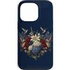 Hummingbird Apparel For Kids and Adults Custodia per iPhone 13 Pro Colibrì Patriottico Floreale Rosso Bianco Blu Giardino