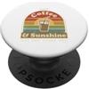 Maglietta Estiva Vacanza Al Mare Sole Re Maglietta Estiva Vacanza Retro Beach Vintage Sun Coffee PopSockets PopGrip Adesivo