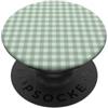 Preposh Cottagecore Preppy - Mini quadretti a quadretti, colore: verde salvia PopSockets PopGrip Adesivo