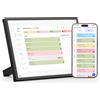 NEWYES Pianificatore digitale familiare Smart Frame da 10,1, con sincronizzazione app, calendario da tavolo intuitivo (1280 x 800), doppio Wi-Fi (2,4/5 GHz), cornice fotografica elettronica e pianificatore