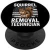 Cacciatore Di Scoiattoli Caccia Allo Sco Squirrel Removal Technician PopSockets PopGrip Adesivo