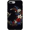Hummingbird Apparel For Kids and Adults Custodia per iPhone 7 Plus/8 Plus Colibrì Fiori Rose Gigli Uccello Botanico