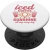 Maglietta Estiva Vacanza Al Mare Sole Re Maglietta Estiva Vacanza Retro Beach Vintage Sun Coffee PopSockets PopGrip Adesivo