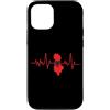 LoveAlbania Custodia per iPhone 12/12 Pro Mappa della bandiera del battito cardiaco dell'Albania