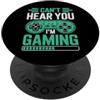 Focused Gamer Mode Design for Video Game Can't Hear You I'm Gaming for Video Game Lovers Funny Gamers PopSockets PopGrip Adesivo
