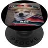 Funny Chihuahua Dog Spanish Theme (Órale Órale Divertente Sombrero Chihuahua Spagnolo Sfocato Cane Meme PopSockets PopGrip Adesivo