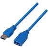 AISENS A105 - 0045 - Cavo prolunga USB 3 di 1 m, Adatto per Cover Esterna, Gioco di Console, Fotocamere digitali, Stampanti E Mouse, Colore: Blu