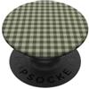 Preposh Cottagecore Preppy Mini Gingham Verde Oliva Piccolo Check PopSockets PopGrip Adesivo