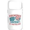 America Patriotic Freedom Birthday Holid Custodia per iPhone 17 Pro Divertente regalo per il giorno dell'indipendenza del 4 luglio degli Stati Uniti d'artificio