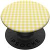 Preposh Cottagecore a quadretti piccoli a quadretti giallo burro PopSockets PopGrip Adesivo